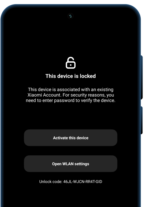Xiaomi Activation Lock